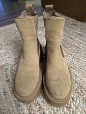 Zara Stiefeletten in cognac Wildleder 38