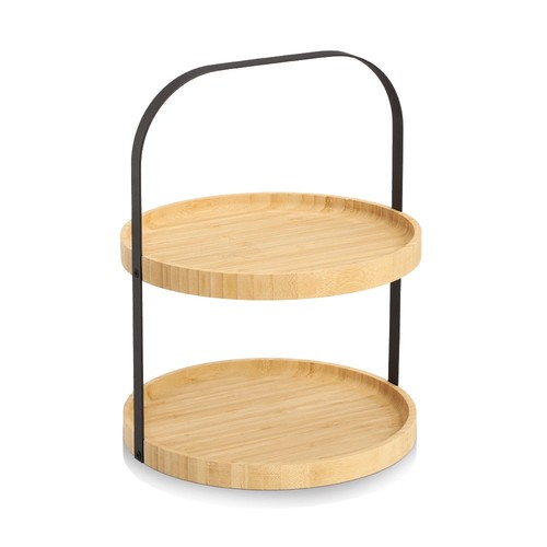 Zeller etagere bambus metall - zeller, bambus/metall