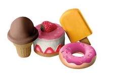 roba Squishies 4er-Set „Sweets“, Antistress Spielzeug, Kaufladen - B-Ware