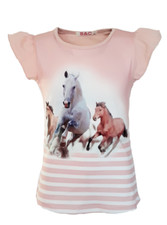 Mädchen Sommer T-Shirt Bluse