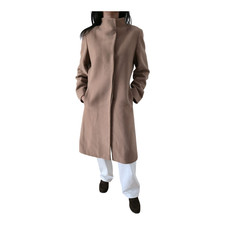 Vintage Damen Wollmantel Braun