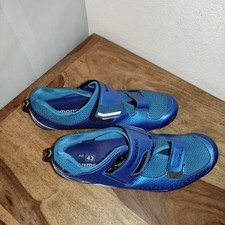 Shimano SH-TR900 Triathlon CARBON Rennrad Schuhe Blau 43 - gebraucht