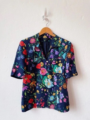 Vintage seidenblazer l - seidenblazer,
