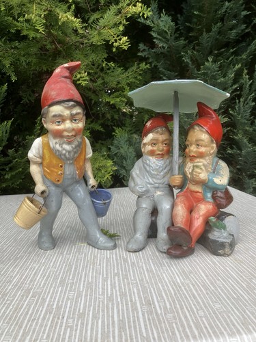 Alte gartenzwerge aus ton - gartenzwerge,