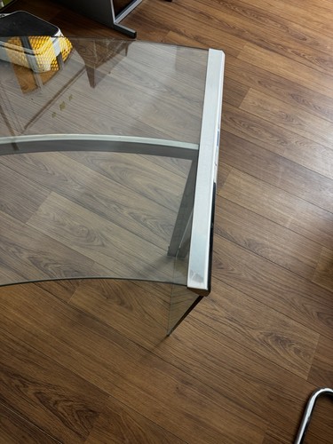 Schreibtisch aus glas 80er - schreibtisch,