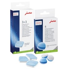 Jura Reinigungstabletten und Entkalkungstabletten für Kaffeevollautomaten