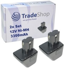 Trade-Shop 2x AKKU 12V Ni-Mh