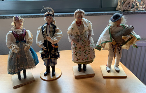 Trachtenpuppen polen krakau - polen,