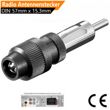 Auto Antennen Stecker Schraubmontage 57mm DIN KFZ  Antennenstecker Android Radio