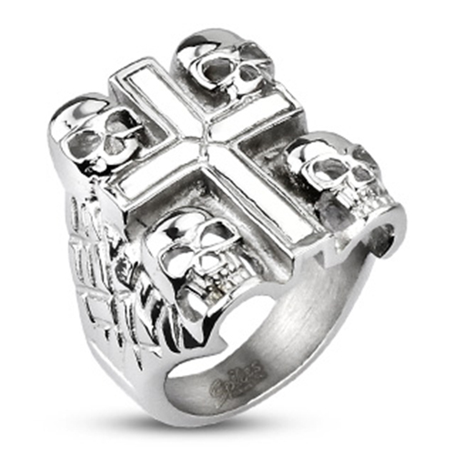 Totenkopf ring skull kreuz - skull,