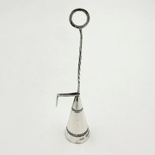 EDWARDIANISCHER GRIECHISCHER SCHLÜSSEL SCHNUPFTABAK KEGEL STERLINGSILBER LONDON 1902