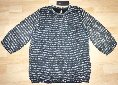 Zero bluse schwarz weiß - zero,