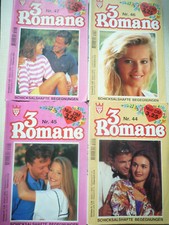 4 Romanhefte mit 3 Romanen  Schicksalhafte Begegnungen 44 45 46 47
