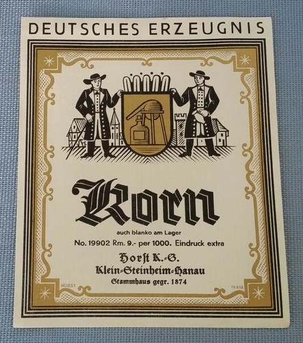 Altes schnapsetikett - altes,