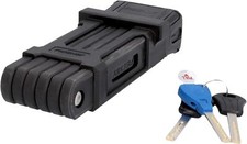 FISCHER Faltschloss PROTEC PLUS 85 cm mit 3 Schlüsseln Staubschutzkappe schwarz 