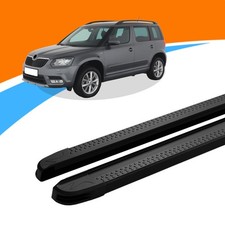 Trittbretter passend für Skoda Yeti ab Baujahr 05/2009-12/2017 MAJA Schwarz mit 