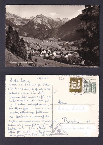 Ansichtskarte hinterstein - ansichtskarte,