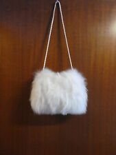 Muff besser als Handschuhe aus echtem Schaffell / Lammfell weiß für Kinder