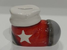 Spardose Schuh Socke Spar Strumpf Weihnachten Nostalgie Deko Geld Bank Geschenk