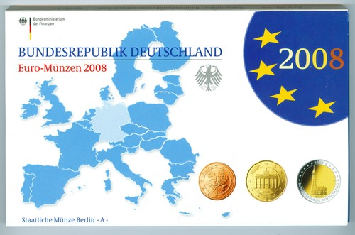 Brd euro kursmünzensatz - , pp