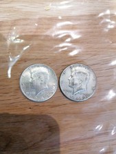 USA 2 x Halbe Dollar Münzen Kennedy 1964 und 1969 Silber 