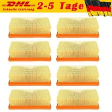 8x Flachfaltenfilter für