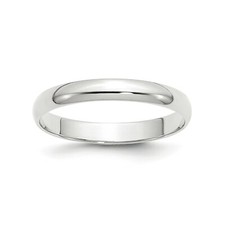 10k Weiß Gold Unisex Leicht