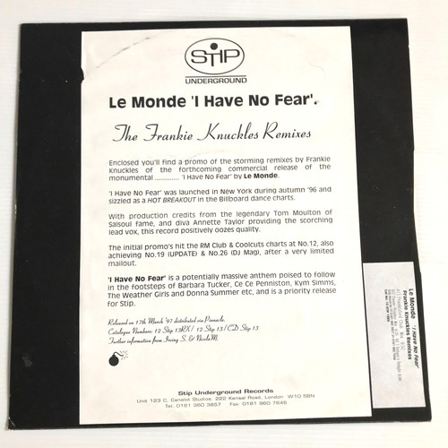 Monde have no fear - –,