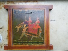 Bilderrahmen, Wandfenster, Jharokha, Rajasthan, Wanddeko, Elefant / ca. 34x36cm