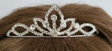 Diadem Krone Tiara Brautschmuck Haarschmuck Hochzeit Haarreif Abschlussball 