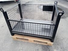 Gitterbox kranbar, 1,2 x 0,8 m, Seitenhöhe 36 / 53 cm