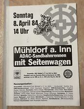 Programmheft Speedway Sandbahn Mühldorf am Inn 1984   Rennprogramm