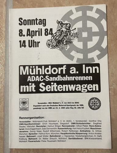 Programmheft speedway sandbahn - programmheft,