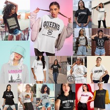 Damen T-Shirt Damen Baggy Fit