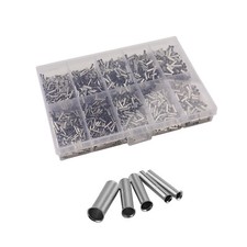 1900 Stück Aderendhülsen unisoliert 0,5mm² - 2,5mm² Sortiment in Streudose