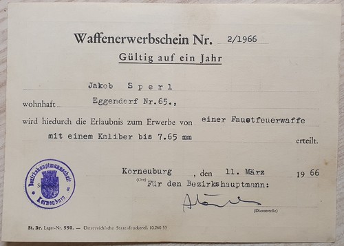 Waffenschein pistole beretta - pistole,
