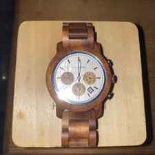 Holz-Kern Originale Uhr , Neuverpackung, Model: Waldrand (Koa/Lichtsilber) 