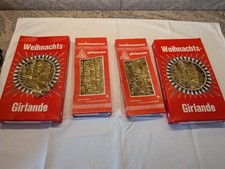 Weihnachtsgirlanden 4 Stück gold