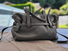 Damen Liebeskind Berlin Tasche Neu Grau Leder Henkel