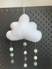 Mobile Babybett Babymobile Wolke Baby ~ Boho ~ Handmade ~ Selbstgenäht~Filzkugel