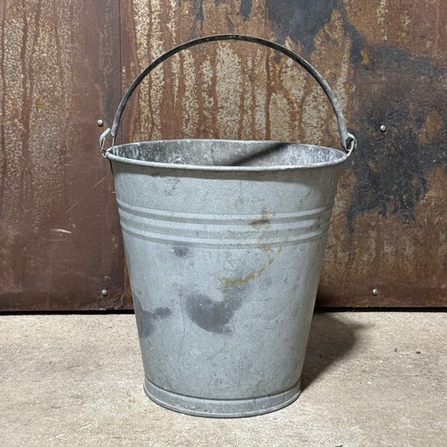 Alter verzinkter zinkeimer - alter,