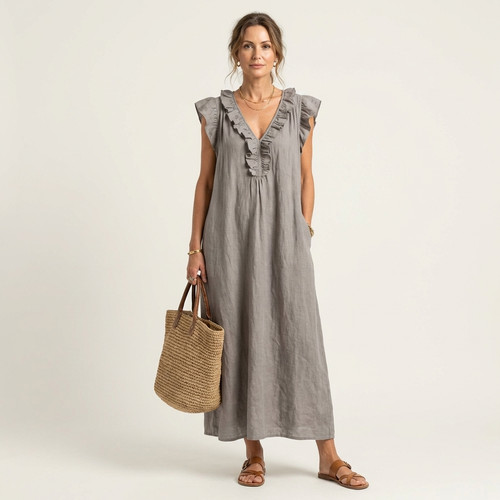 Damen maxikleid baumwolle - damen,