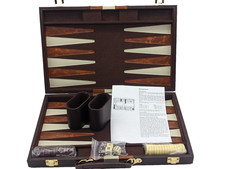 Backgammon Koffer Kunstleder