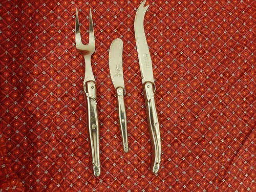 3er käse besteckset laguiole - käse,