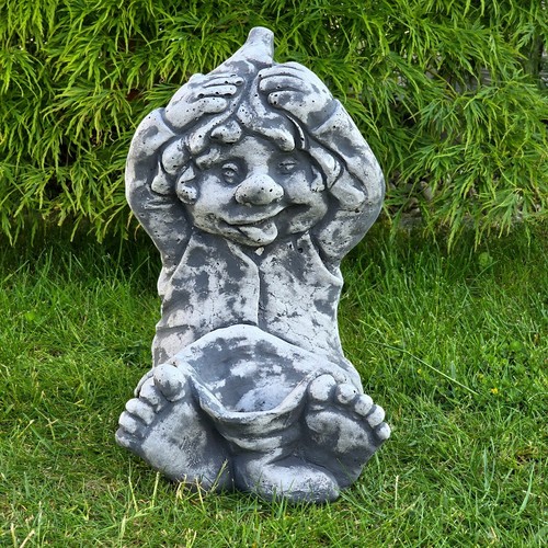 Massive steinfigur gnom - massive,