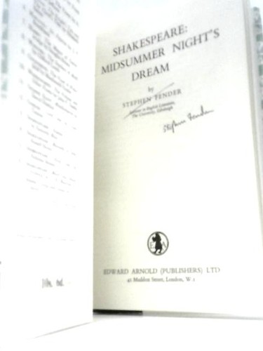 Shakespeare midsummer - shakespeare:, a