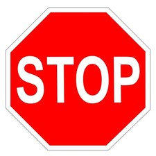 Stoppschild stop rostfreies - stop,