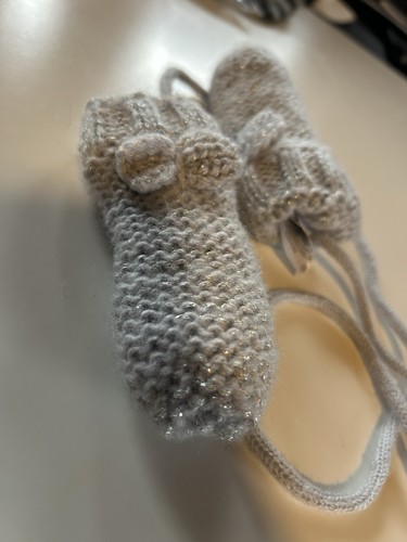 Graue glitzer handschuhe - handschuhe, 56/68