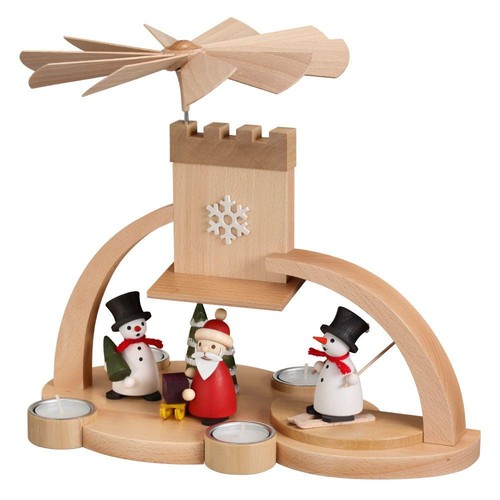 Bogenpyramide schneemann mit - bogenpyramide,