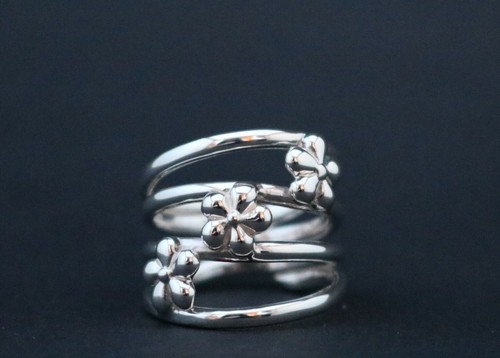 Blumenring spiral damen ring - damen,